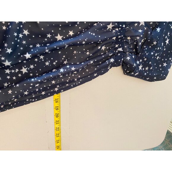 Chelsea & Theodore Navy Starry Maxi Dress Medium - Picture 8 of 8